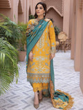 Rang Rasiya Carnation Embroidered Karandi 3Pc Suit D-03 HAZEL