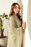 Ramsha Luxury Embroidered Organza Unstitched 3Pc Suit E-102