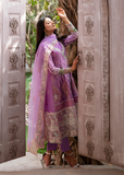 MOK Rang e Noor Embroidered Grip 3Pc Suit Kanwal - Lilac