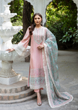 MOK Rang e Noor Embroidered Grip 3Pc Suit - Champa