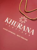 Khurana Textiles Mahogany Cotton Men's Unstitched Suit for Summer C-01