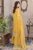 Zahra by Zainab Manan Unstitched Chiffon 3Pc Suit ZM-23 Royal Tiffany