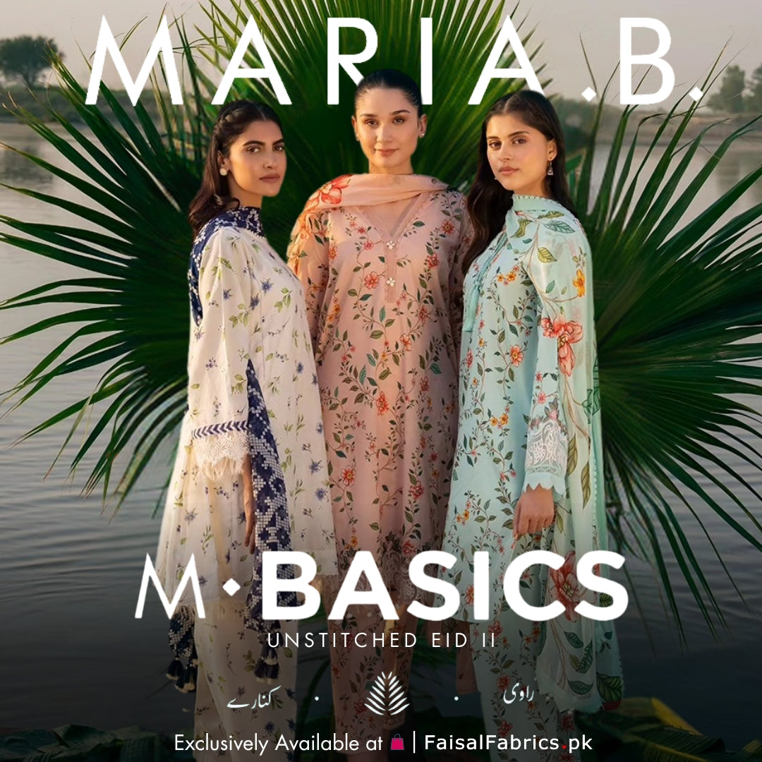 Maria.B M.Basics Unstitched Luxury Lawn Eid-2 Edition 2024