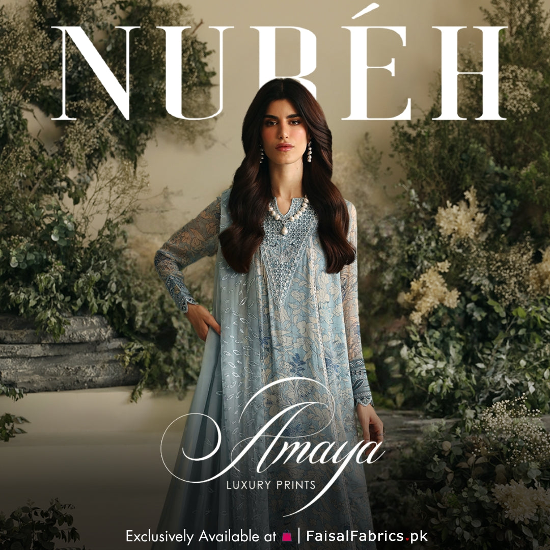 Alfaaz by Nureh Embroidered Chiffon Suits Unstitched 4 Piece NU24AF NL-74 - Formal Collection