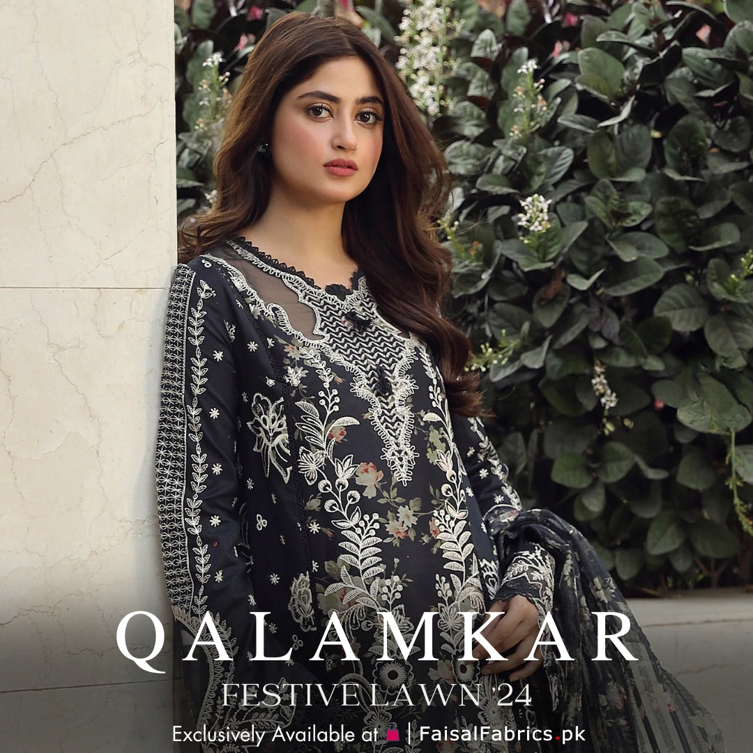 Qalamkar Unstitched Festive Lawn Collection 2024