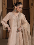 Hemstitch Embroidered Raw Silk Ready to Wear 3Pc Suit - Janan