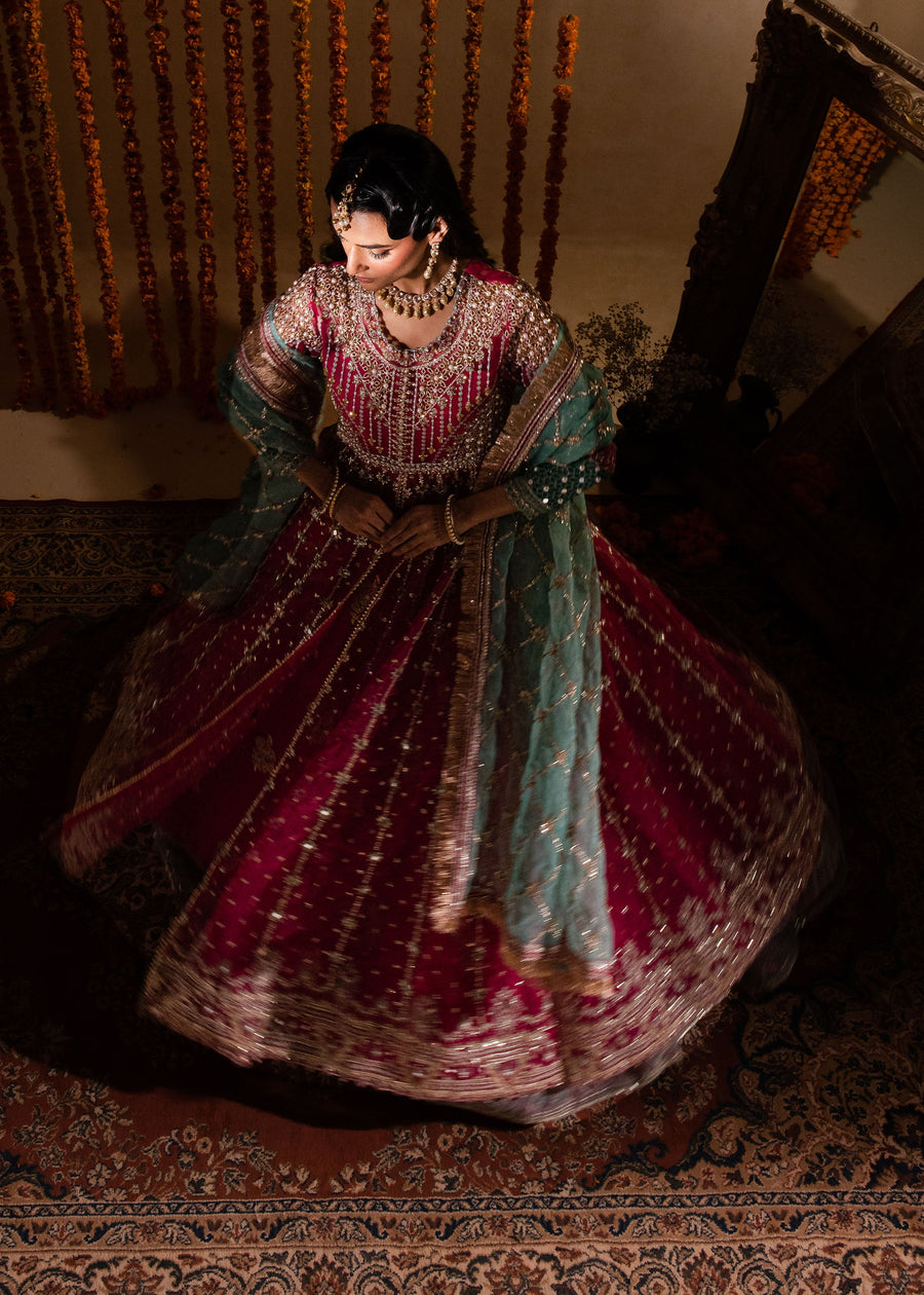Sajni by Maria Osama Khan Embroidered Organza Unstitched 3Pc Suit - Kaira