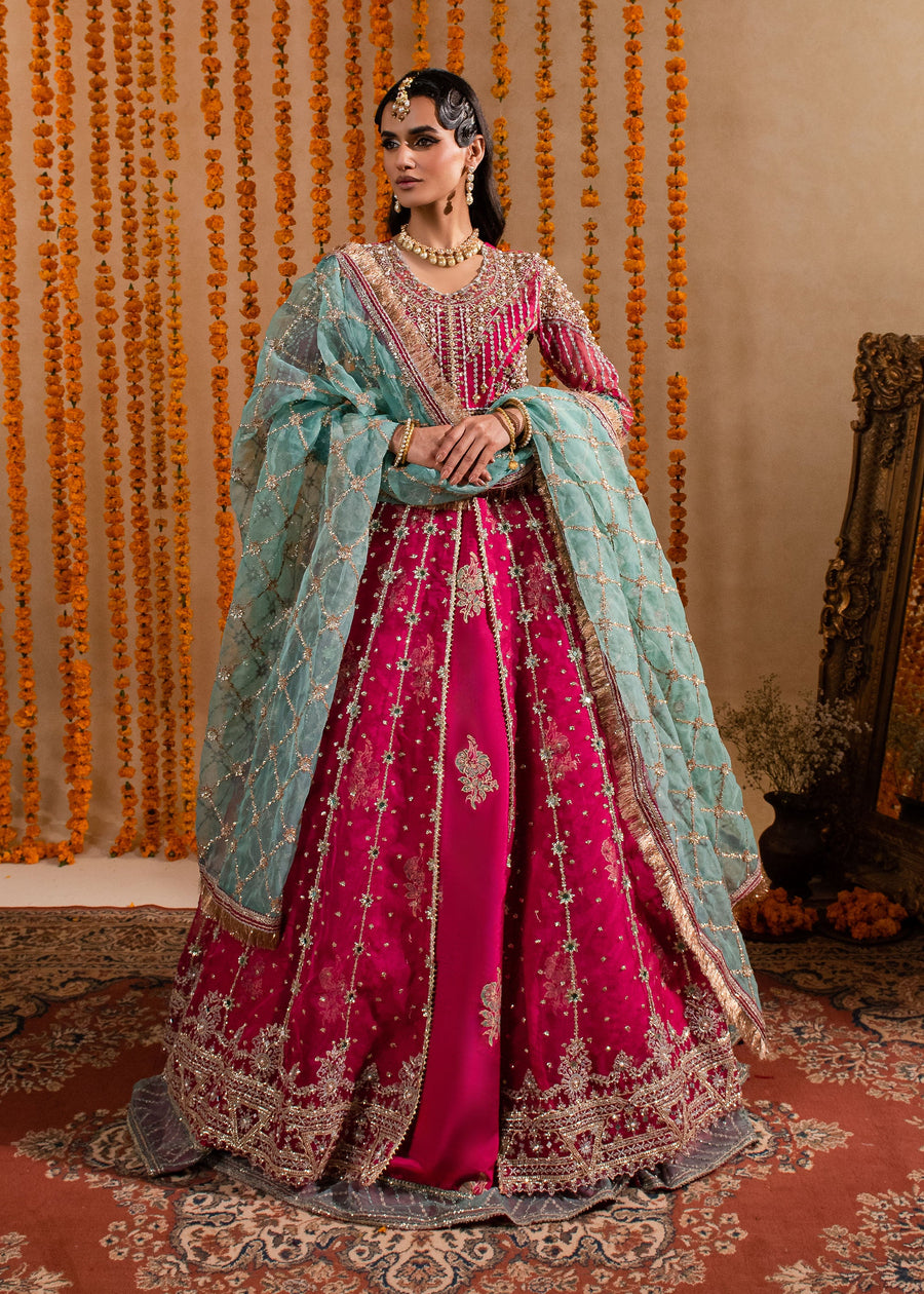 Sajni by Maria Osama Khan Embroidered Organza Unstitched 3Pc Suit - Kaira