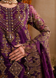 Sajni by Maria Osama Khan Embroidered Organza Unstitched 3Pc Suit - Yashfa
