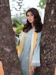 edenrobe Premium Festive Unstitched Cambric 3Pc Suit EWU5V2-31034