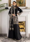 Sardinia La'More Embroidered Velvet Unstitched 3Pc Suit - Midnight Lush