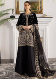 Sardinia La'More Embroidered Velvet Unstitched 3Pc Suit - Midnight Lush