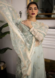 Sardinia La'More Embroidered Net Unstitched 3Pc Suit - Ocean Mist