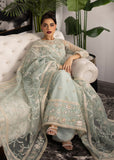 Sardinia La'More Embroidered Net Unstitched 3Pc Suit - Ocean Mist