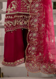 Sardinia La'More Embroidered Raw Silk Unstitched 3Pc Suit - Scarlet Dream