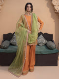 Hemstitch Embroidered Raw Silk Ready to Wear 3Pc Suit - Kashish