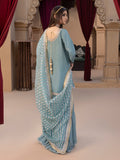 Hemstitch Embroidered Raw Silk Ready to Wear 3Pc Suit - Layla