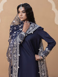 Hemstitch Embroidered Raw Silk Ready to Wear 3Pc Suit - Khayal
