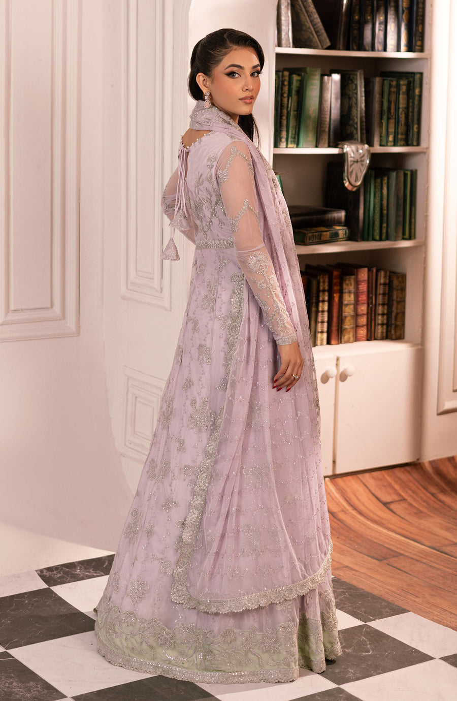 Inayat by Zarif Embroidered Net Unstitched 3Pc Suit ZRI-03 MAНТААВ