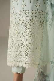 Cross Stitch Chikankari Lawn Unstitched 3Pc Suit D-01 BLUE AURA