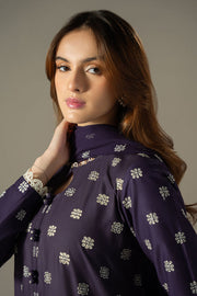 Cross Stitch Chikankari Lawn Unstitched 3Pc Suit D-09 INDIGO ROYAL