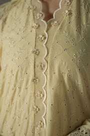 Cross Stitch Chikankari Lawn Unstitched 3Pc Suit D-02 LEMON ZEST