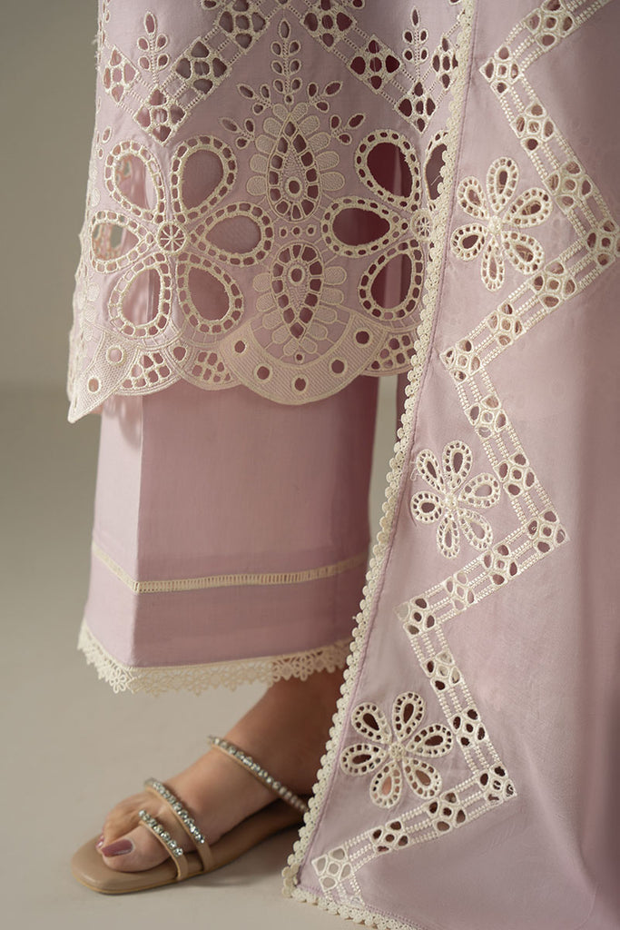 Cross Stitch Chikankari Lawn Unstitched 3Pc Suit D-04 LILAC BLOOM