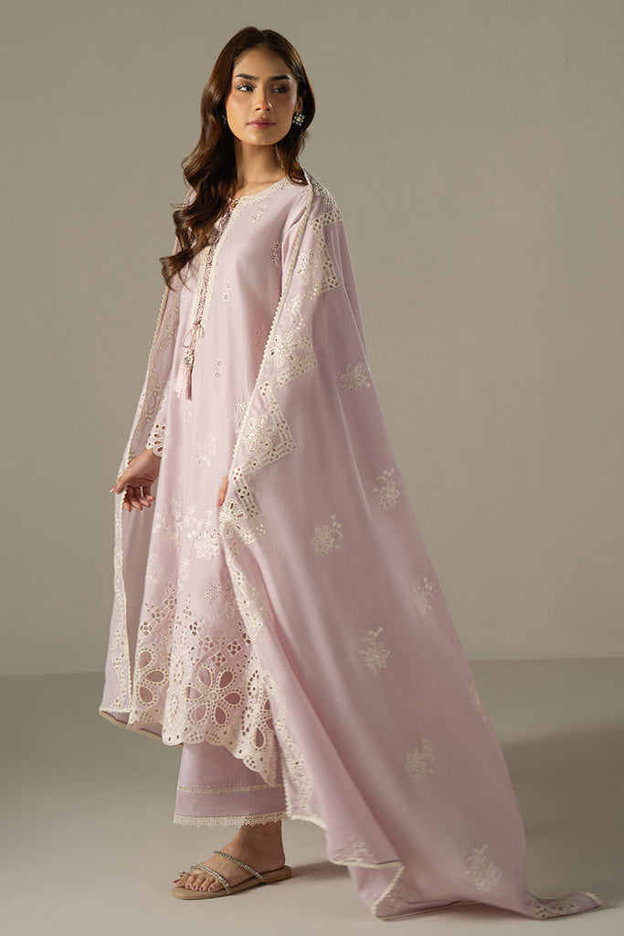 Cross Stitch Chikankari Lawn Unstitched 3Pc Suit D-04 LILAC BLOOM