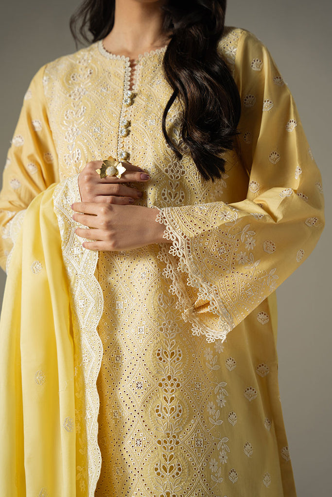 Cross Stitch Chikankari Lawn Unstitched 3Pc Suit D-05 ORCHID GEM
