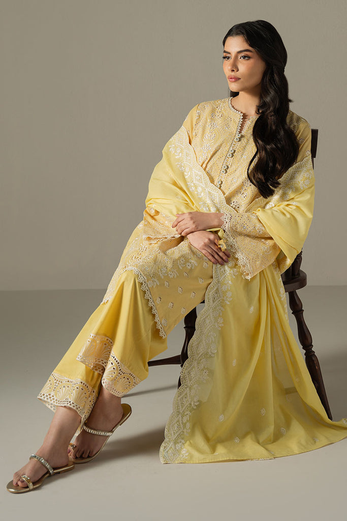 Cross Stitch Chikankari Lawn Unstitched 3Pc Suit D-05 ORCHID GEM