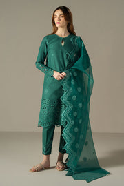 Cross Stitch Chikankari Lawn Unstitched 3Pc Suit D-07 VERDENT FLORA