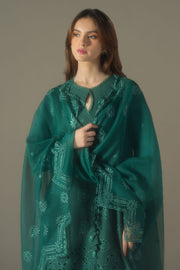 Cross Stitch Chikankari Lawn Unstitched 3Pc Suit D-07 VERDENT FLORA