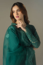 Cross Stitch Chikankari Lawn Unstitched 3Pc Suit D-07 VERDENT FLORA