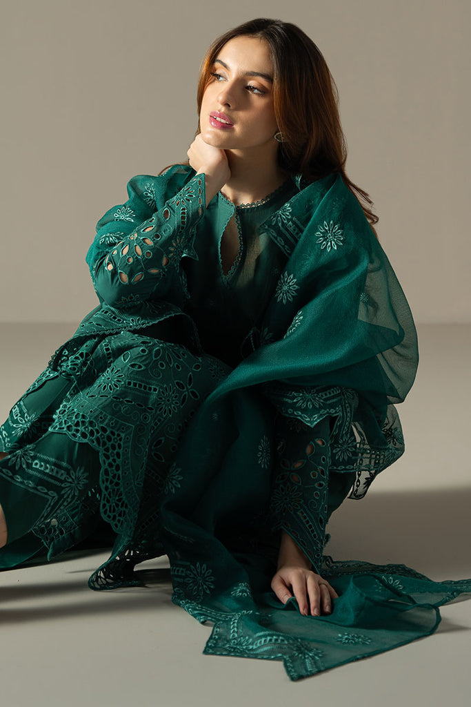 Cross Stitch Chikankari Lawn Unstitched 3Pc Suit D-07 VERDENT FLORA