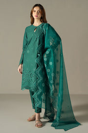 Cross Stitch Chikankari Lawn Unstitched 3Pc Suit D-07 VERDENT FLORA