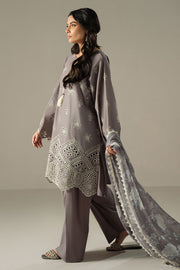 Cross Stitch Chikankari Lawn Unstitched 3Pc Suit D-08 WHISPER ASH