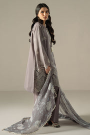 Cross Stitch Chikankari Lawn Unstitched 3Pc Suit D-08 WHISPER ASH
