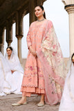 Cross Stitch Premium Embroidered Lawn Unstitched 3Pc Suit D-02 DUSKY ROSE
