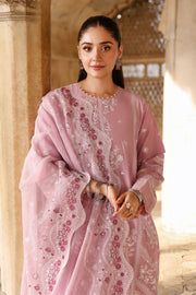 Cross Stitch Premium Embroidered Lawn Unstitched 3Pc Suit D-04 LAVENDER MIST
