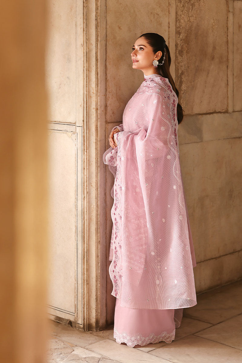 Cross Stitch Premium Embroidered Lawn Unstitched 3Pc Suit D-04 LAVENDER MIST