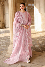 Cross Stitch Premium Embroidered Lawn Unstitched 3Pc Suit D-04 LAVENDER MIST