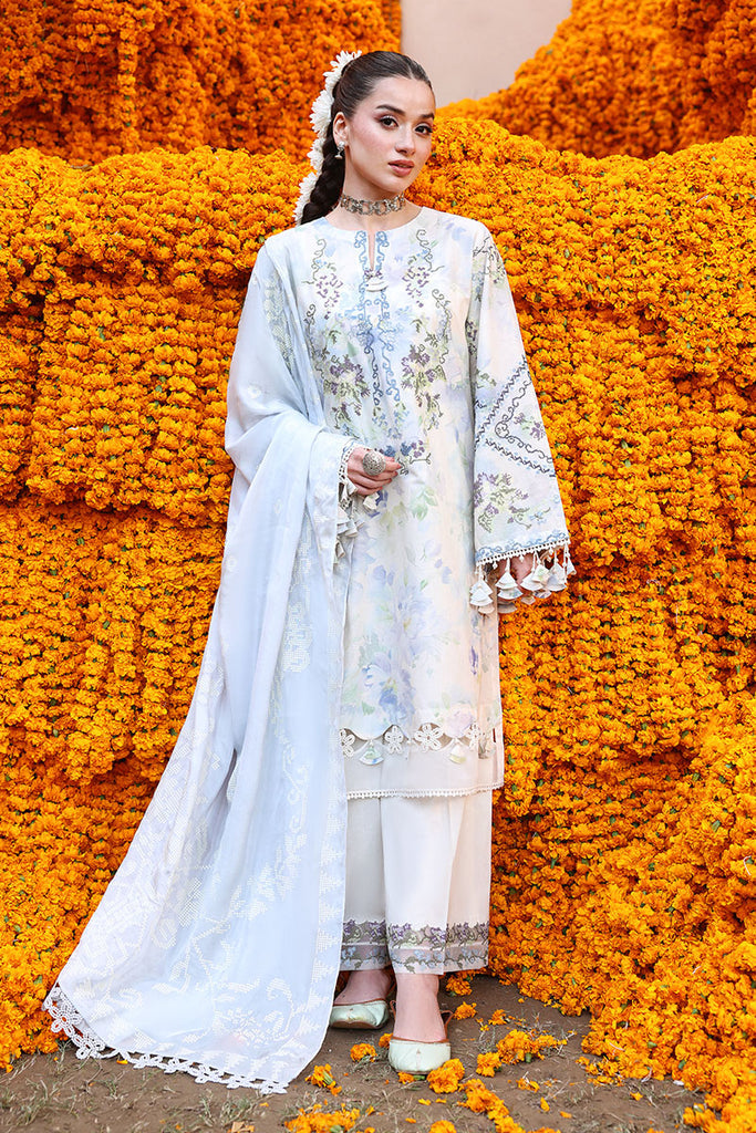 Cross Stitch Premium Embroidered Lawn Unstitched 3Pc Suit D-05 LILAC WHISPER