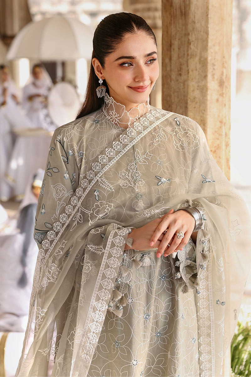 Cross Stitch Premium Embroidered Lawn Unstitched 3Pc Suit D-08 SUMMER BREEZE