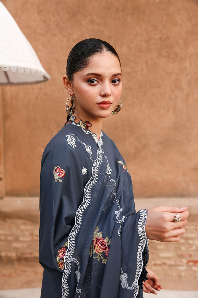 Cross Stitch Premium Embroidered Lawn Unstitched 3Pc Suit D-09 VERDENT TAPESTRY