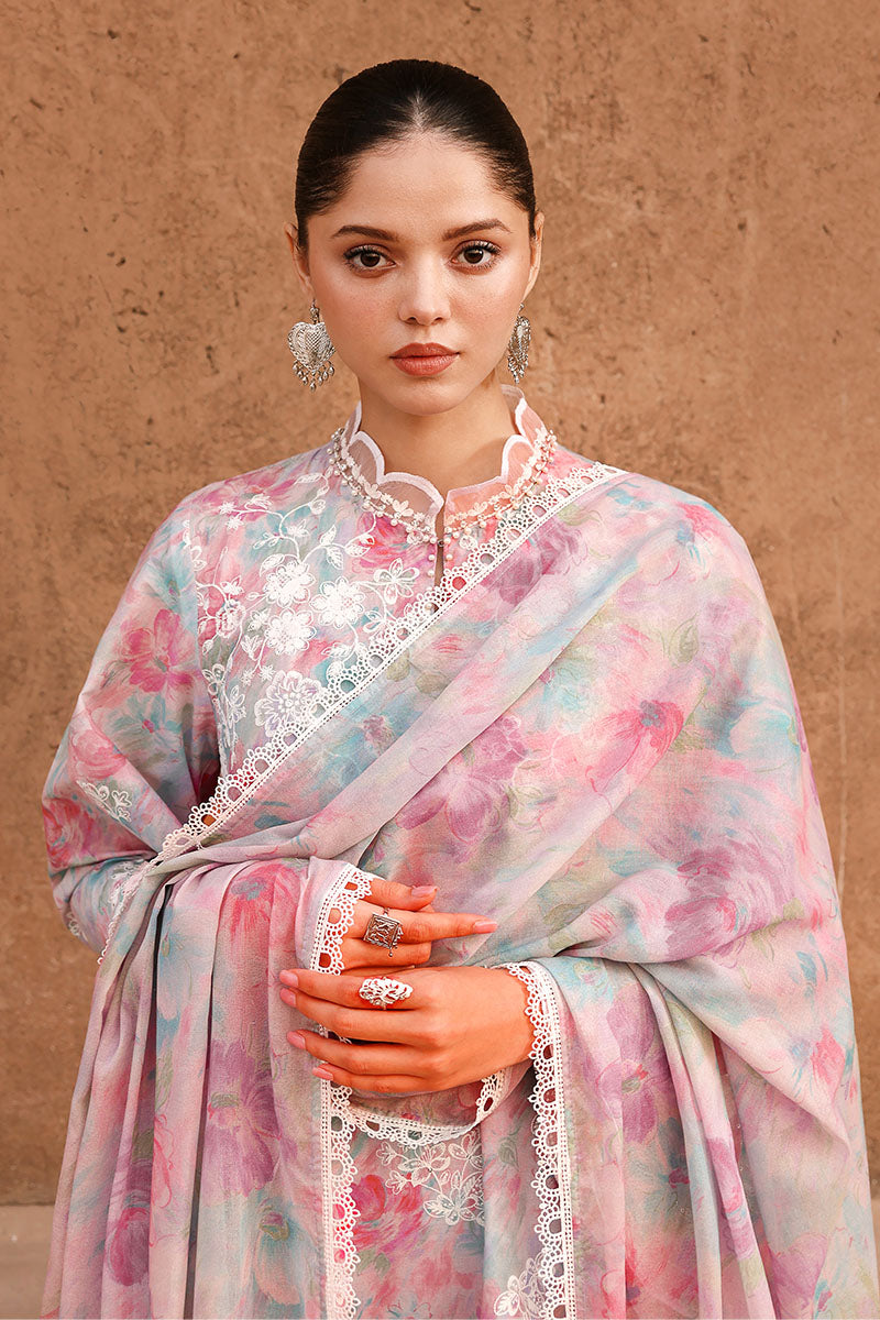 Cross Stitch Premium Embroidered Lawn Unstitched 3Pc Suit D-10 VELVET DUSK