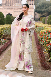 Cross Stitch Premium Embroidered Lawn Unstitched 3Pc Suit D-11 CANDY FLOSS