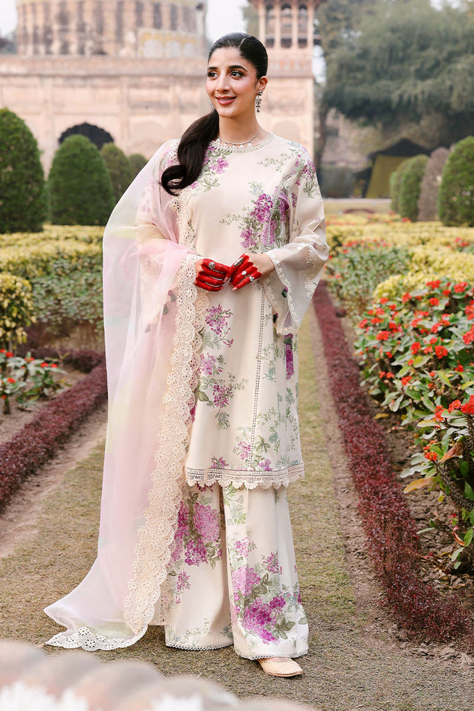 Cross Stitch Premium Embroidered Lawn Unstitched 3Pc Suit D-11 CANDY FLOSS