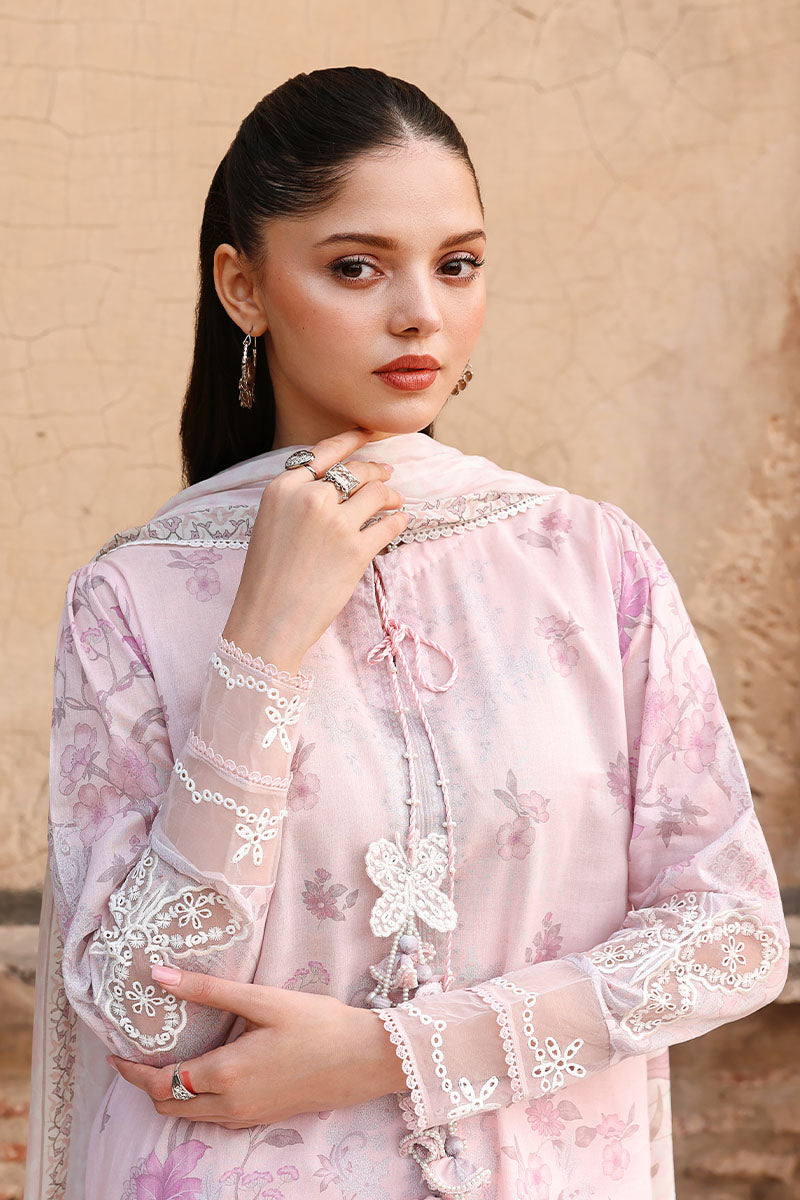 Cross Stitch Premium Embroidered Lawn Unstitched 3Pc Suit D-12 CELESTE FLORA