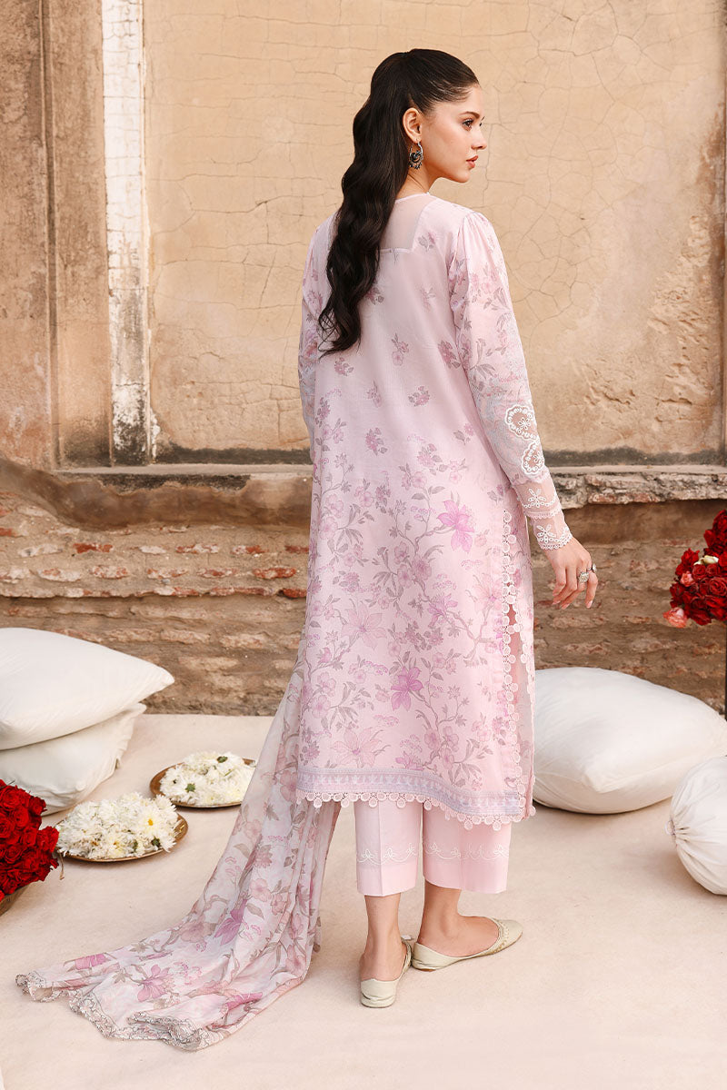 Cross Stitch Premium Embroidered Lawn Unstitched 3Pc Suit D-12 CELESTE FLORA