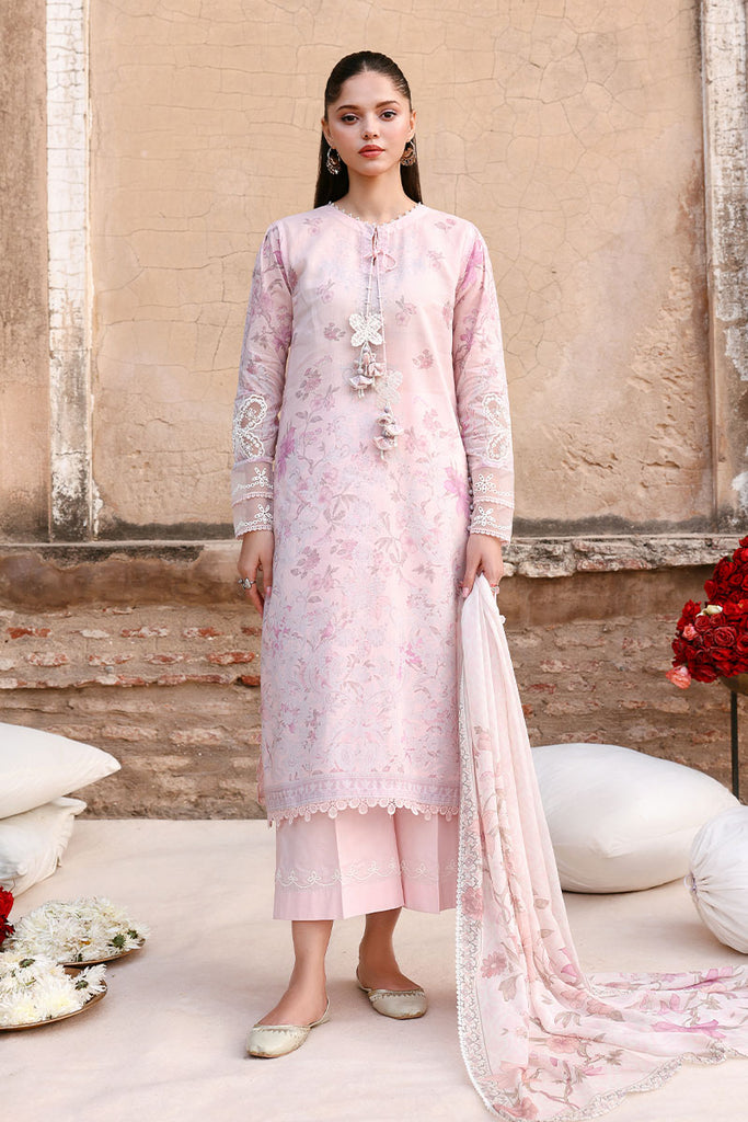Cross Stitch Premium Embroidered Lawn Unstitched 3Pc Suit D-12 CELESTE FLORA